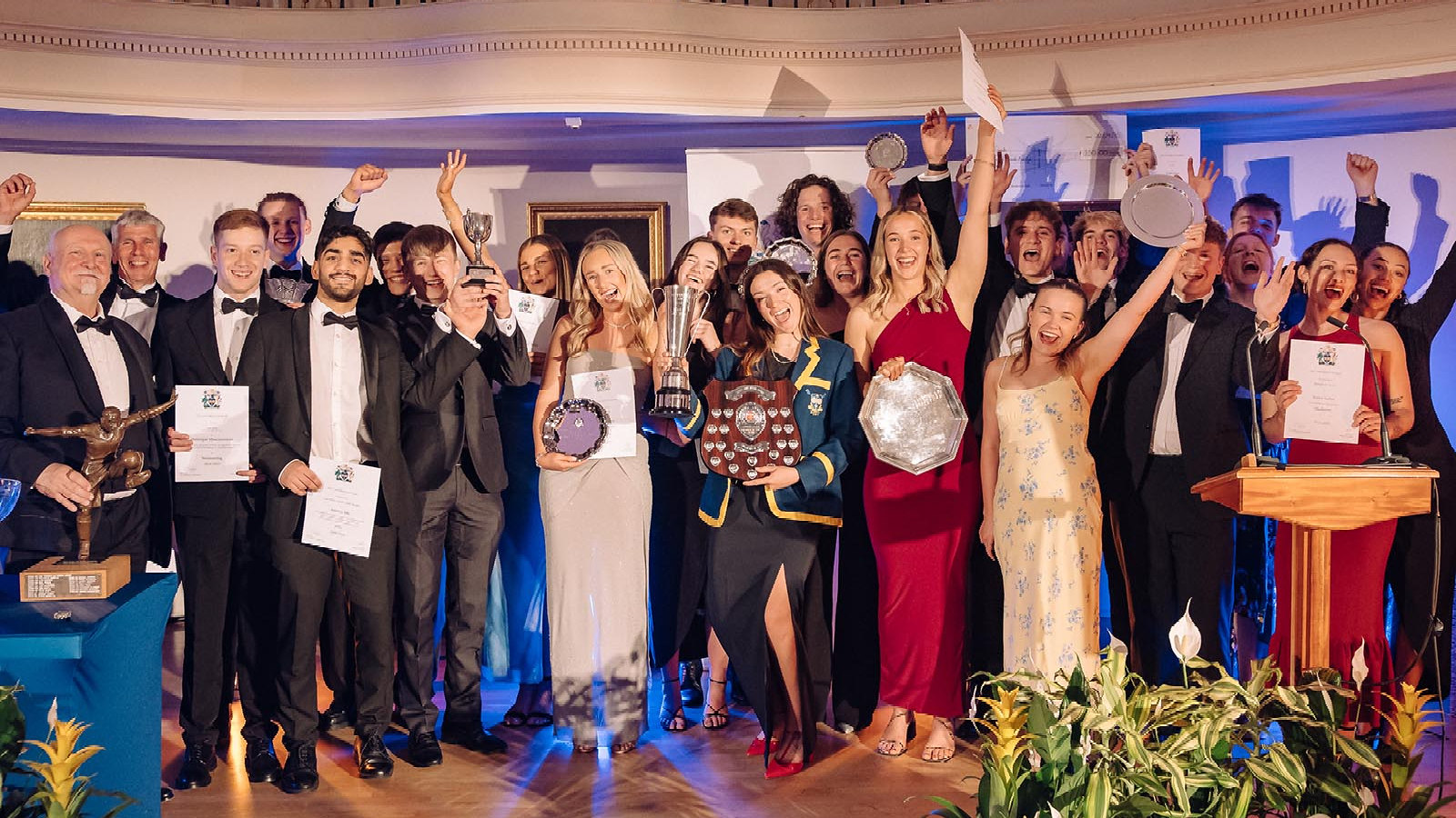 A picture of Blues Awards 2025 winners celebrating on stage
